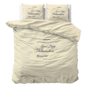 Voodipesukomplekt GOOD NIGHT 100% mikrofiiber, kreem