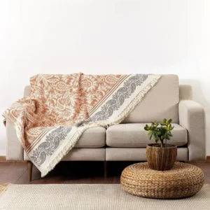 Pleed DOLCE 100% Türgi puuvill, oranž 150x210cm