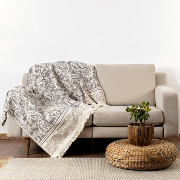 Pleed DOLCE 100% Türgi puuvill, hall 150x210cm